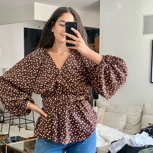 ASOS belted blouse